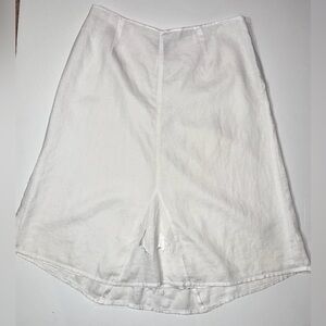 Richard Malcolm Irish Linen A Line Midi Skirt Womens Embroidered Boho Western